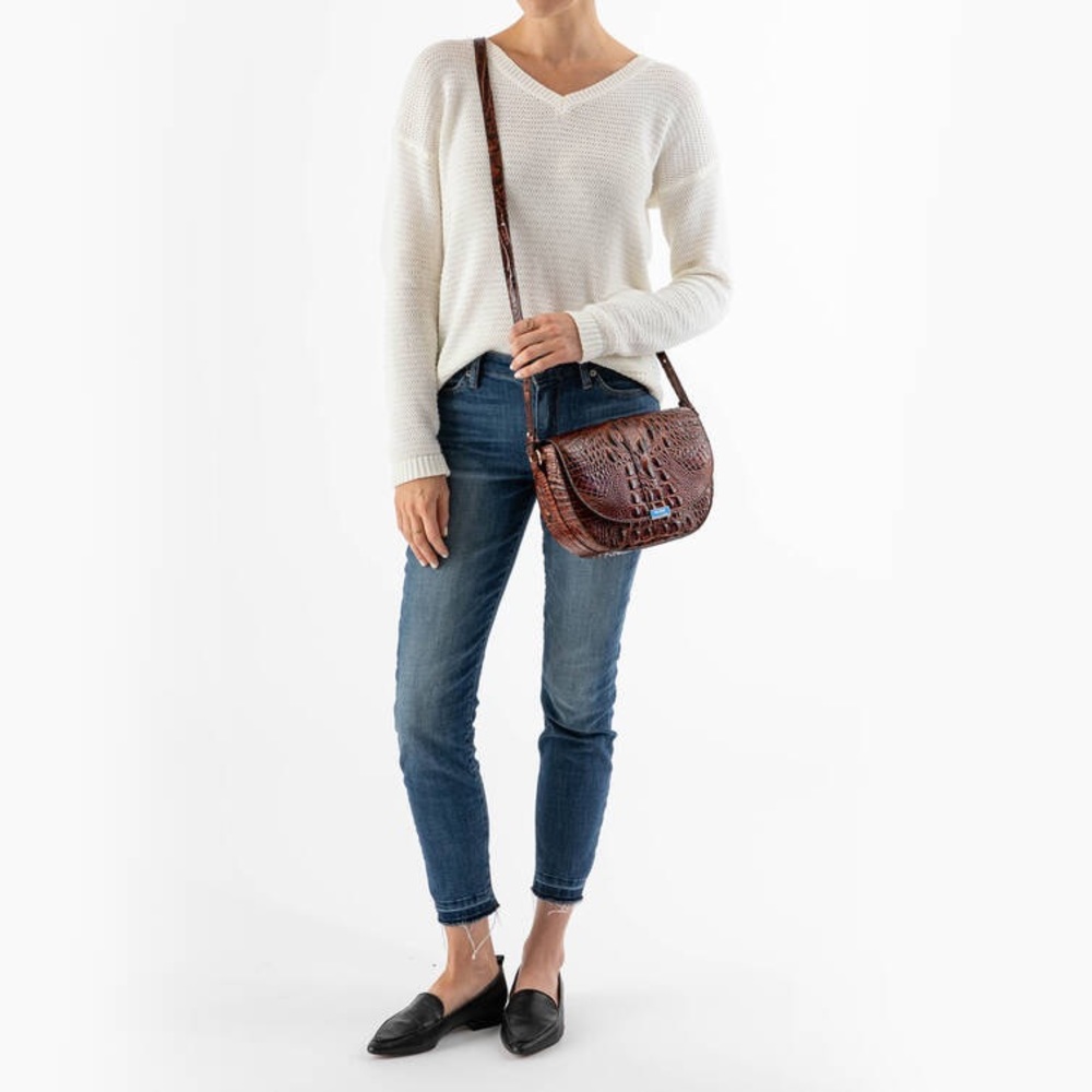 NWT Brahmin Ella Mumford Leather crossbody purse.